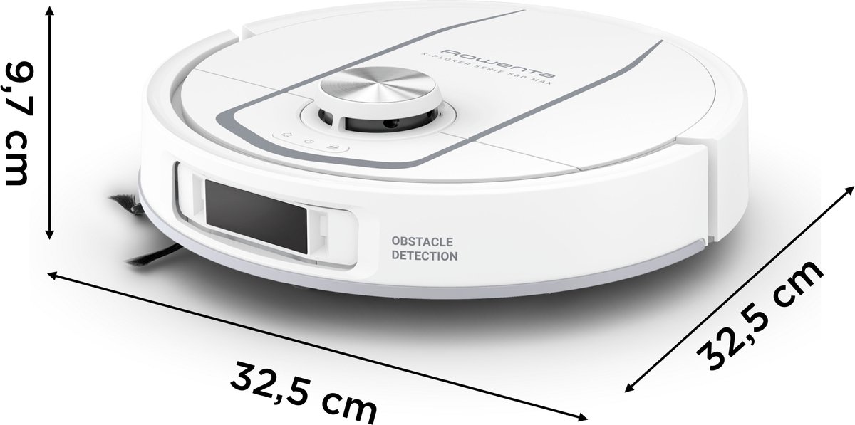 Rowenta X-Plorer S580 Max RR9547 - Robotstofzuiger - Hoge zuigkracht (10.000 Pa) - Slimme navigatie - Roterende Dweilen - All in one leegstation (wet & dry) - Automatische reining en droging dweilen — afbeelding 6