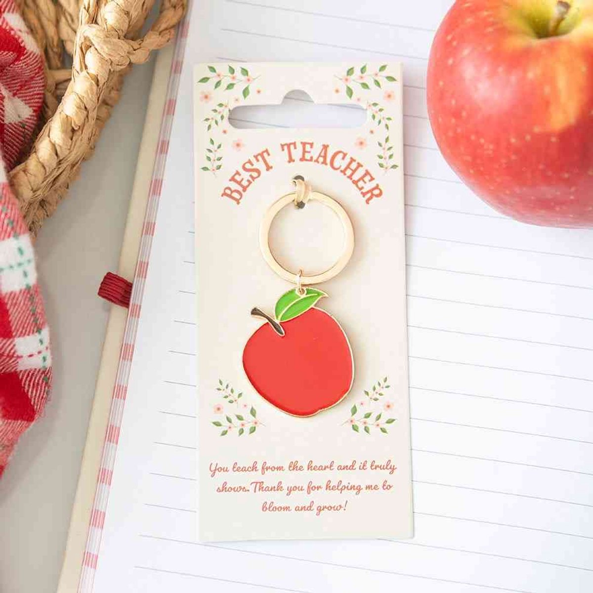 Something Different - Best Teacher Apple Sleutelhanger - Multicolours