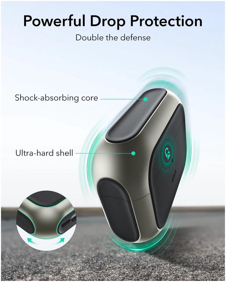 Esr Orbit Halolock Hoesje Voor Apple Airpods Pro 3 Magsafe Bescherming – foto 7