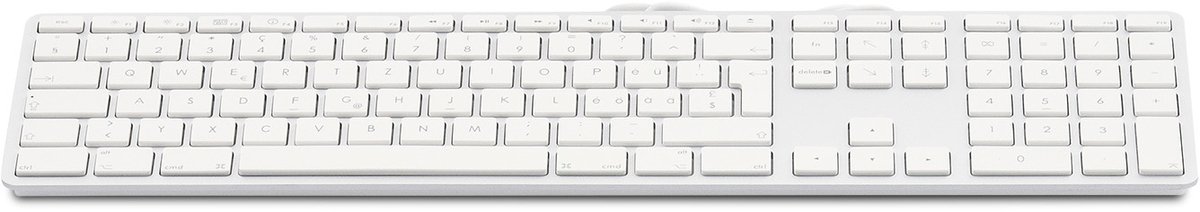 LMP - Bedraad Aluminium toetsenbord - QWERTY - Geschikt voor Apple iMac - Zilver/Wit