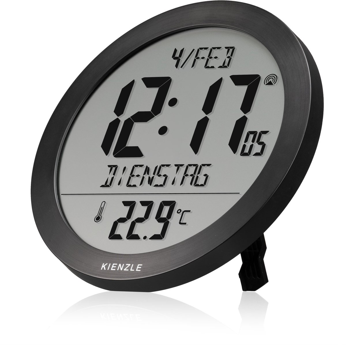 Kienzle Wanklok - Digitaal - DCF - 20cm - Zwart