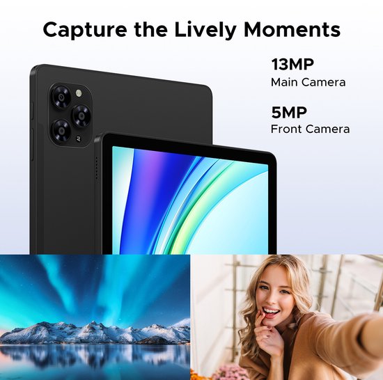 Doogee Tab G6-Android 15 Tablet-11 inth +90Hz - 4G LTE -6GB RAM+256 GB ROM (2TB TF) - Dubbele luidsprekers -8000 mAh- T7250 octa-core - 5G WiFi - BT5.0- Zwart van Merkloos — afbeelding 3