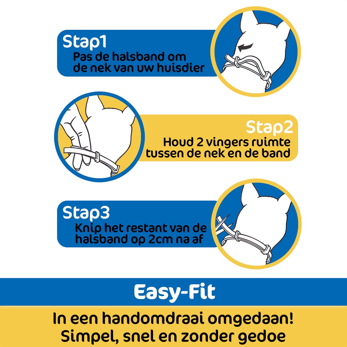 reSparkle Halsband Kat - Natuurlijk - Inclusief Vlooienkam - Oranje – foto 5