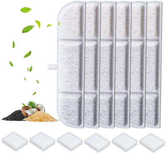 DownyPaws Kattenfontein voor katten draadloze filter 12 stuks Voor DPWFP6