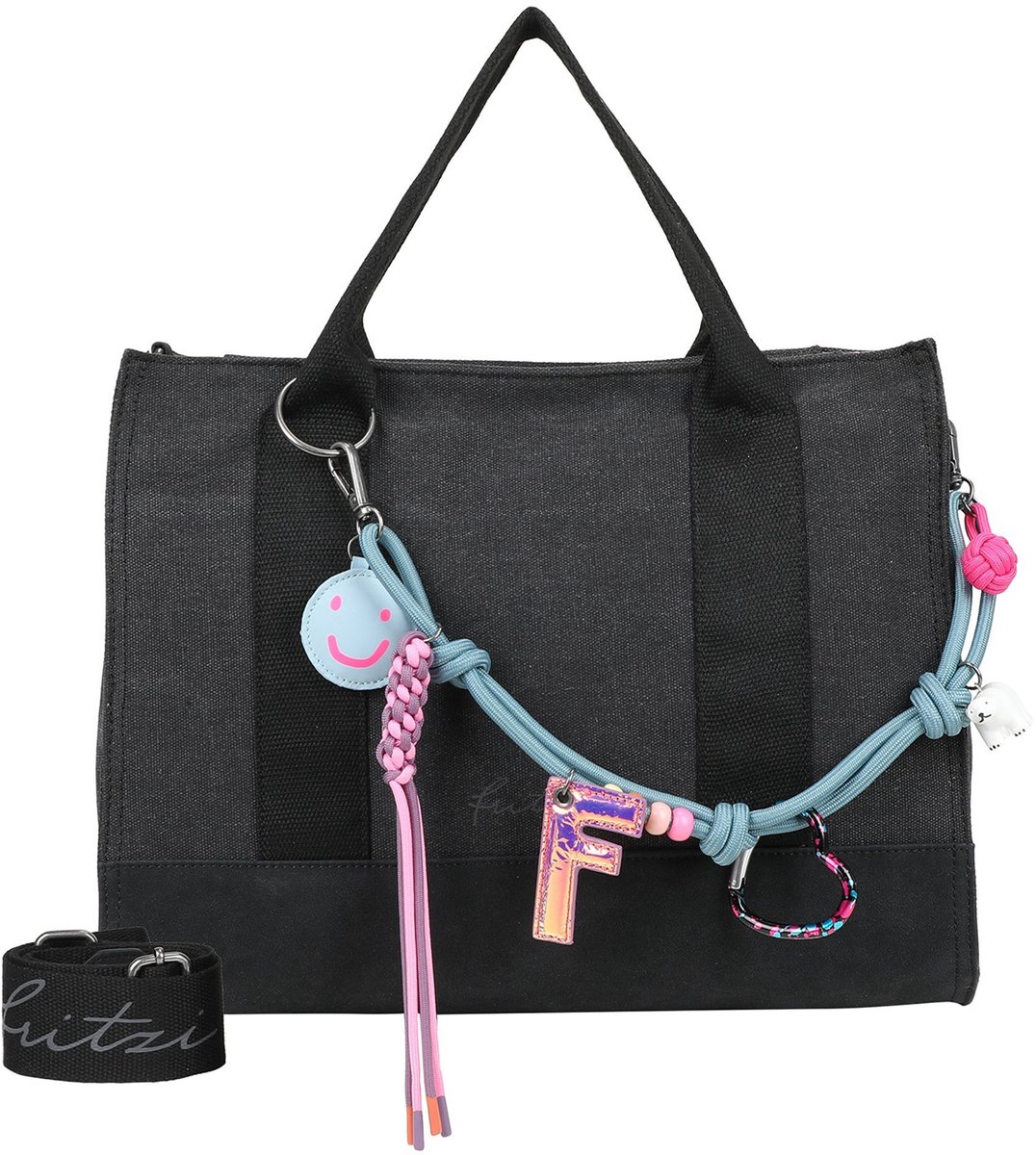 Fritzi aus Preußen schoudertas Limited Tote Bag Tüddelüt donkergrijs