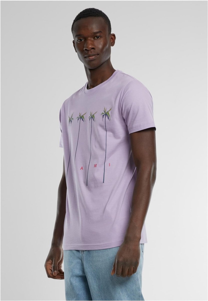 Mister Tee Miami Palms Heren T-shirt S Paars