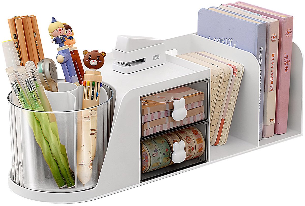 Multifunctionele Bureau-organizer met Pennenhouder en Boekenstandaard