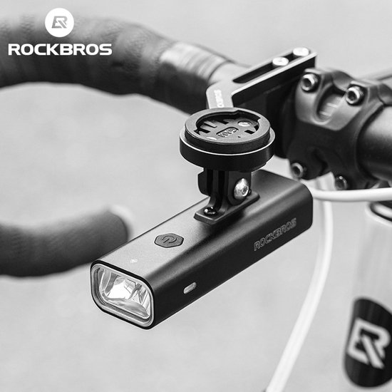 Rockbros - LED Voorlamp - Fietslamp - Fietsverlichting - 800 Lumen - Oplaadbaar - Zwart — afbeelding 5