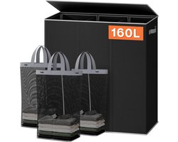 DailySupplies® Wasmand 3 Vakken - Wassorteerder - 160L
