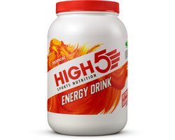 HIGH5 - Energydrink - 2200gr - Tropical smaak - Isotone Energiedrank - Electrolyte - Elektrolyten + Koolhydraten Sportdrank - 2 : 1 fructose