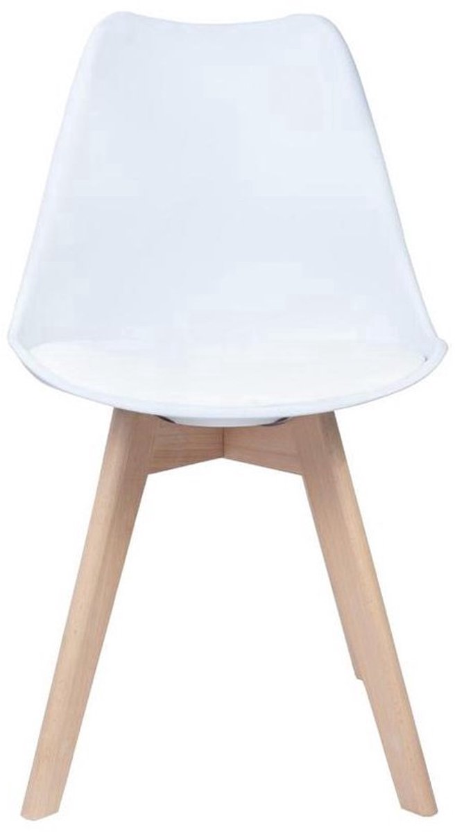 4 stuck-Eetkamerstoel-eettafel-woonkamer stoel-Design eetkamer stoel - Scandinavische stijl - Modern Design - set van 4 - Kuipstoel - Terrasstoel - Wit – foto 5