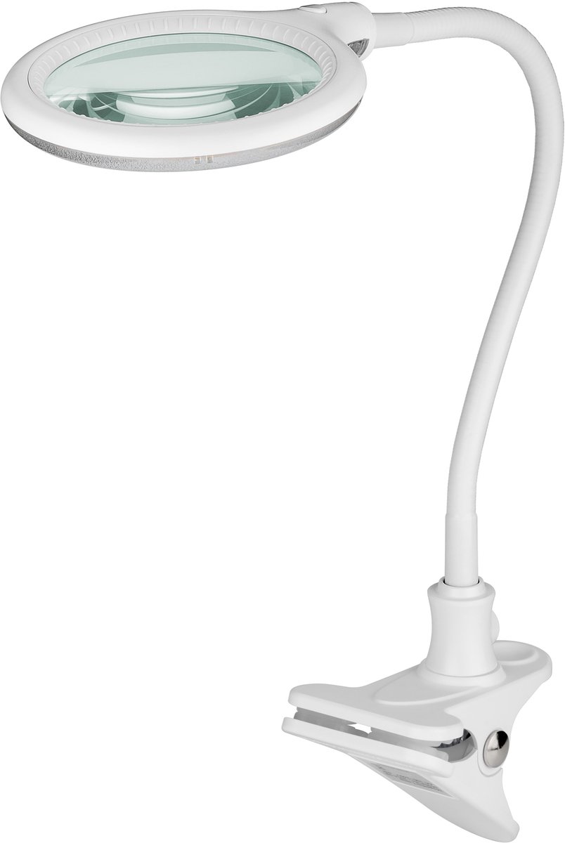 Goobay LED loeplamp | 480 lm | 6W | bureauklem | wit