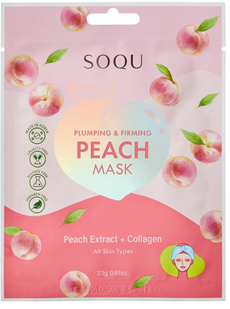 Soqu verstevigend perzikmasker 1 st