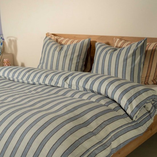 Kayori Mala Dekbedovertrek Flanel - 240x200-220 +2 slopen - Superzacht & Isolerend - Lits-jumeaux - Blauw van Merkloos — afbeelding 5