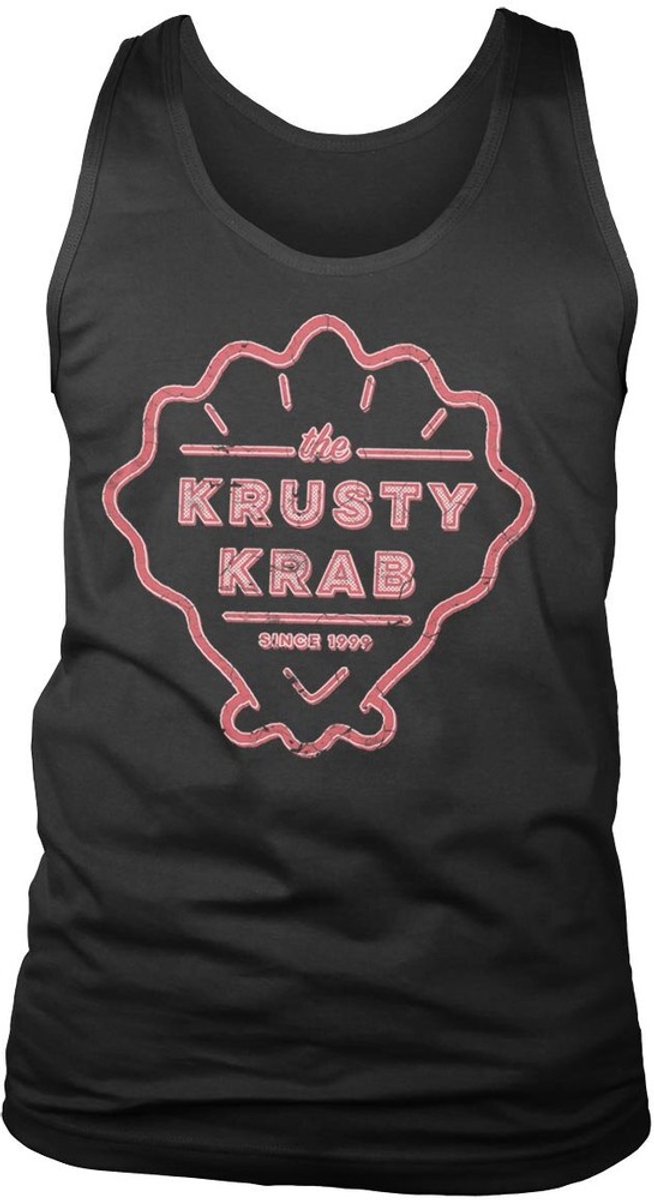 Spongebob The Krusty K-rab, sinds 1999. Tanktop, T-shirt, zwart