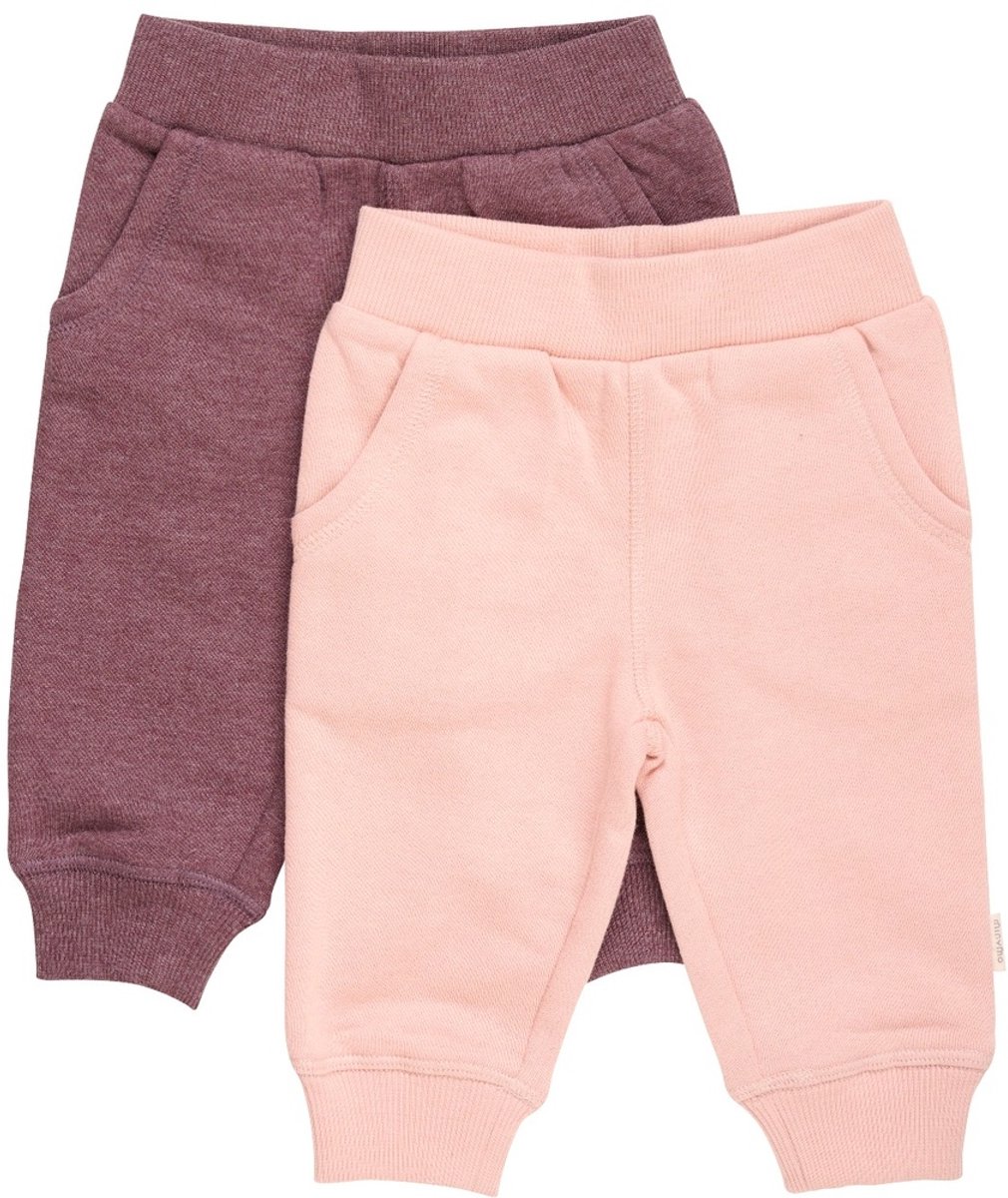 Minymo Kinder Sweat Pant Sweat Pants (2-pack) Misty Rose-80