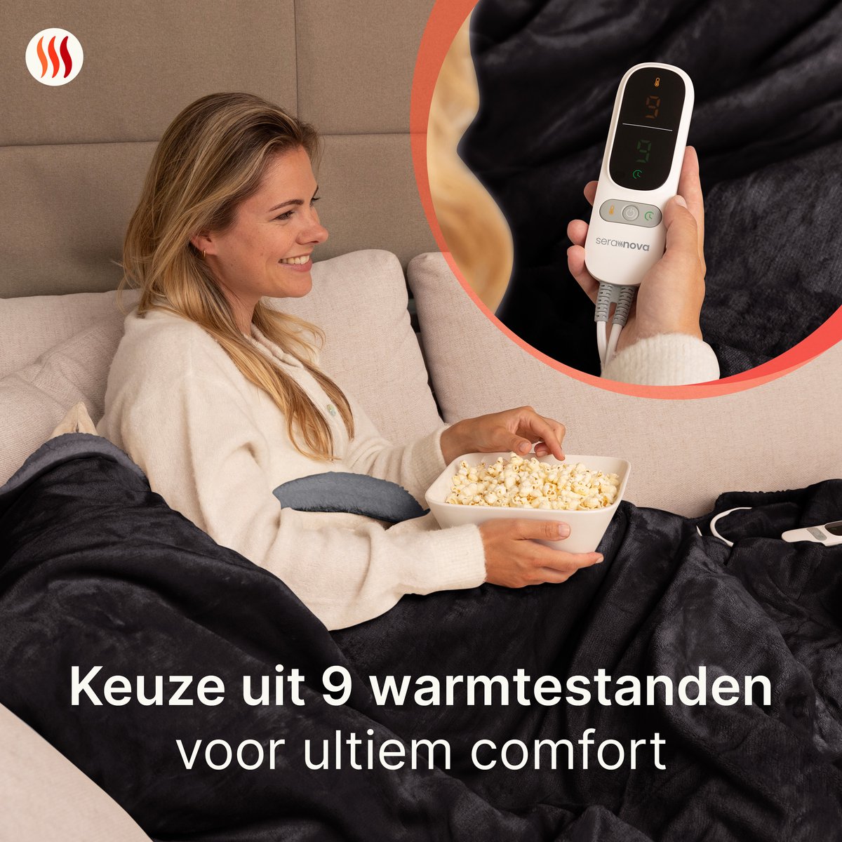Seranova Elektrische Deken 3XL - Extra Warmtedraden thumbnail 6