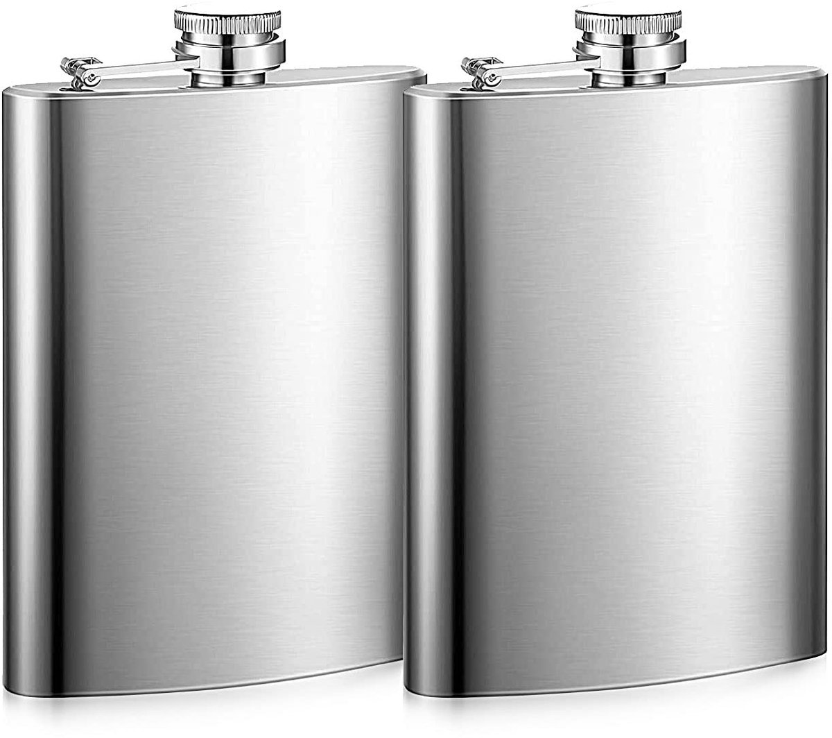 2-pack heupflesjes van 7 ounce - roestvrijstalen heupflesjes voor bergbeklimmen, kamperen, barbecueën, drinken in bars en feestjes, draagbare whiskyflessen voor mannen en vrouwen