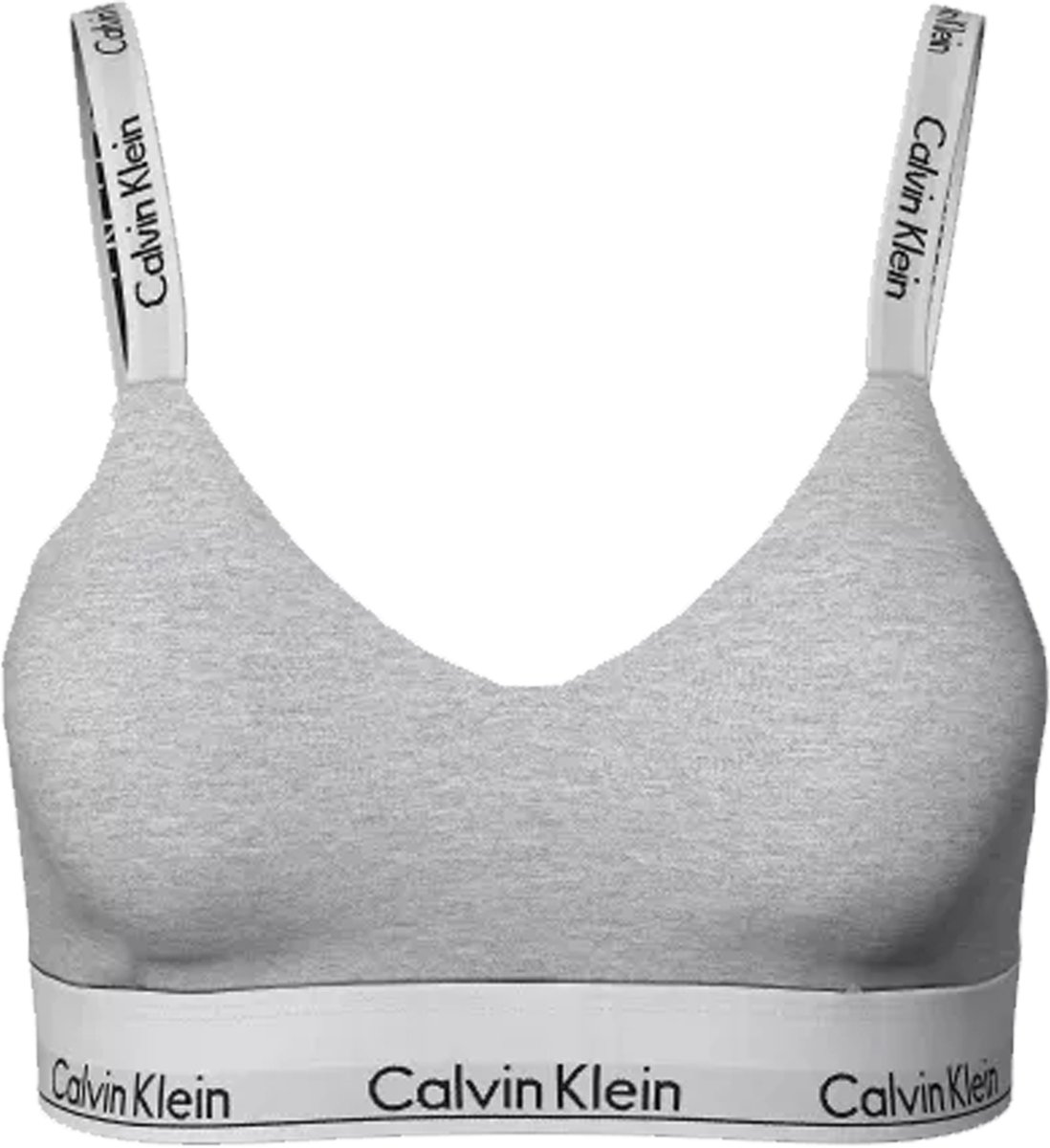 Calvin Klein dames Modern Cotton lightly lined bralette - bralette - grijs