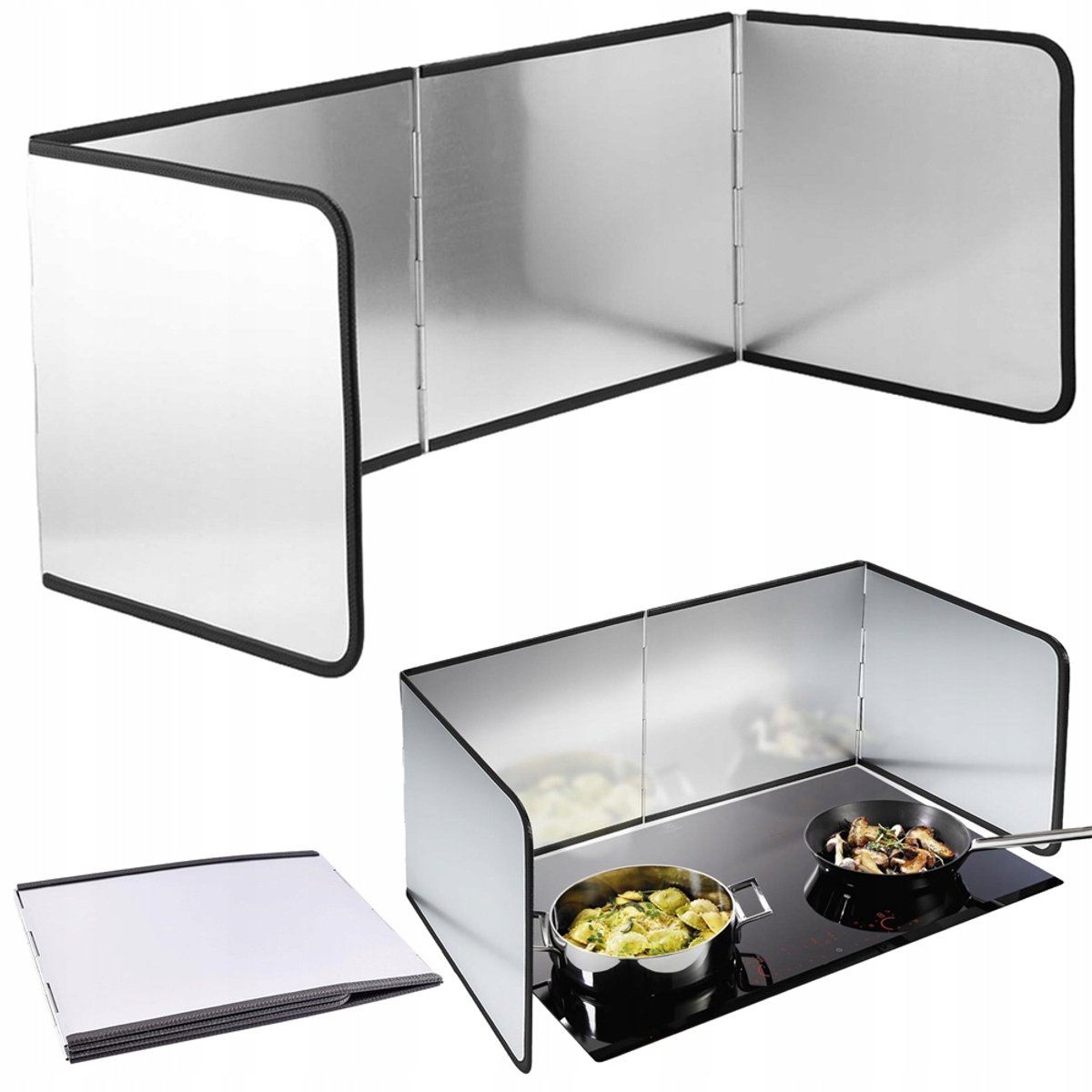 Keuken spatwand - Spatscherm - Kookplaatschild - 30*76cm - Spatwaterdicht, waterdicht, vlekbestendig en oliebestendig - Gemakkelijk opvouwbaar en op te bergen - Geschikt voor fornuizen