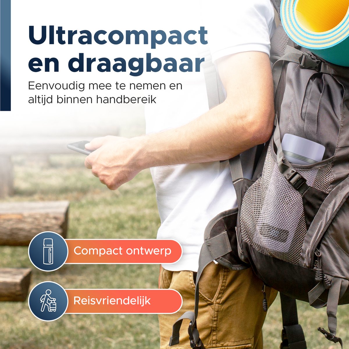 BP® Draagbare Waterkoker - Mini Waterkoker - Kleine Waterkoker - Reis Waterkoker - Camping Waterkoker - Met Temperatuurregeling - Roestvrij Staal - Paars – foto 6
