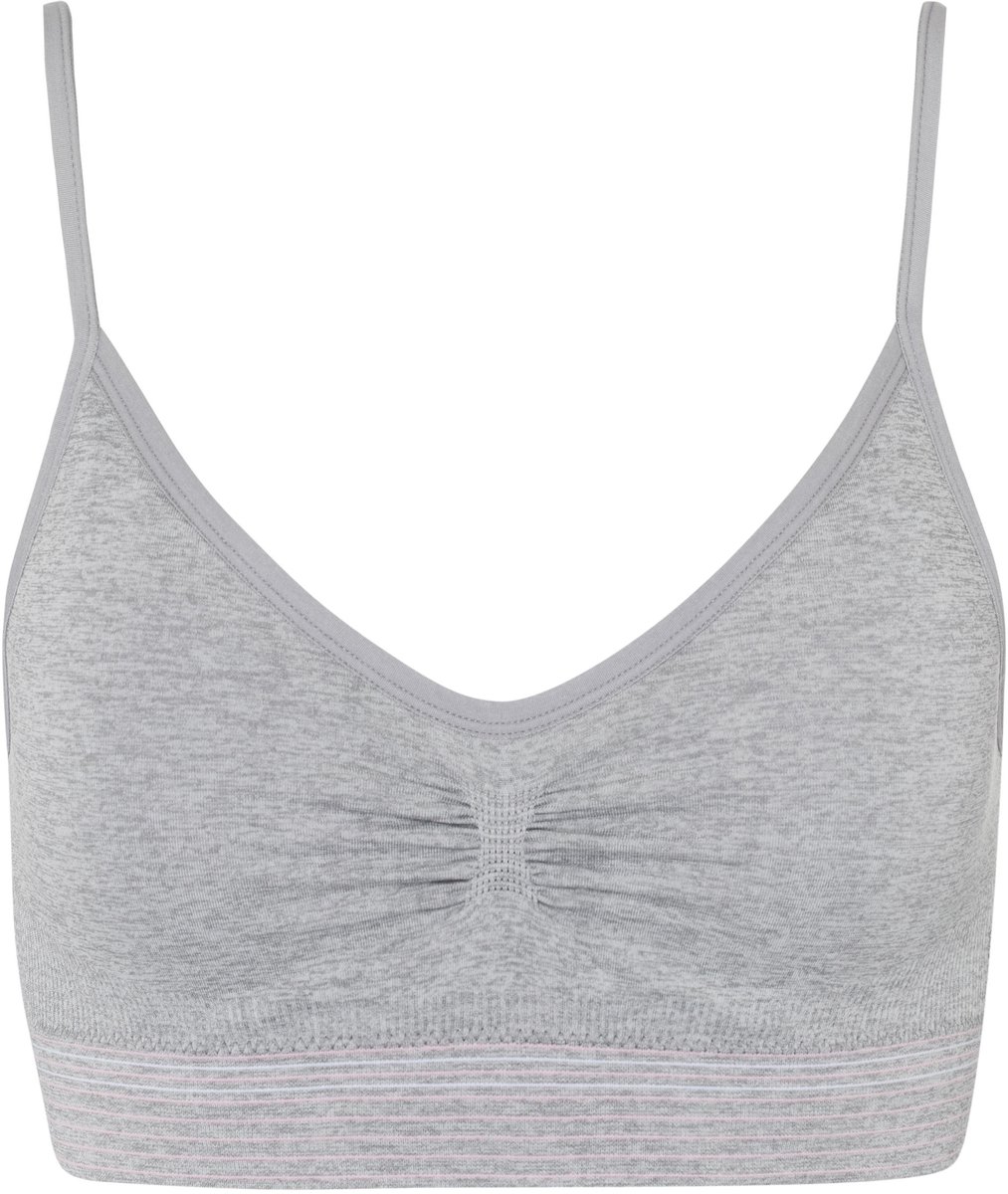 BeeDees Bustier Comfee Strap Top Met uitneembare cups en verstelbare bandjes grijs gemêleerd
