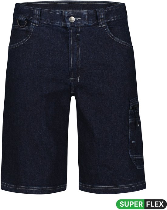 Jeanswerkshort met stretch