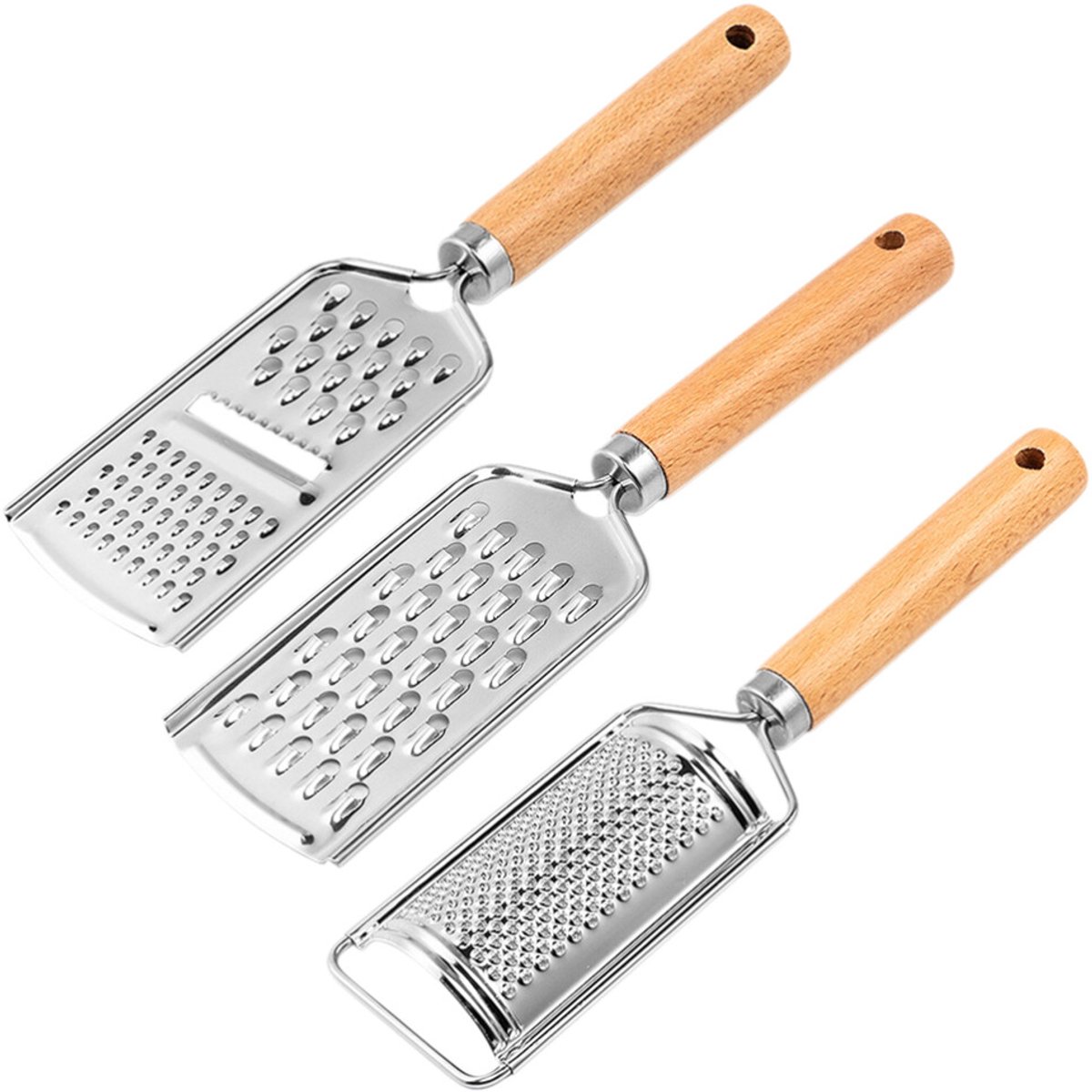 3-delige keuken handrasp multifunctionele wortel aardappel rasp handmatige kaas