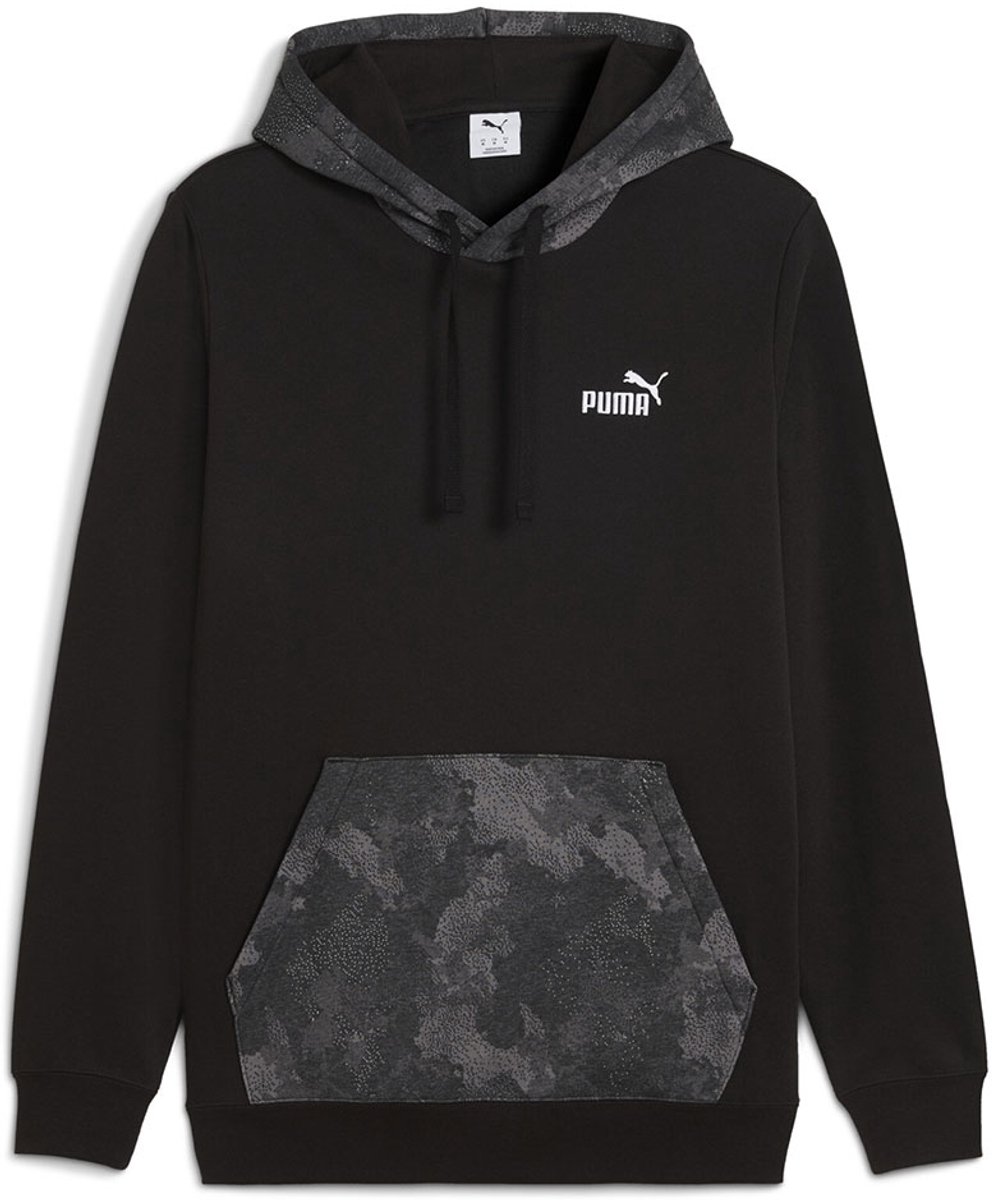 Puma Ess Camo Hoodie L Man Zwart