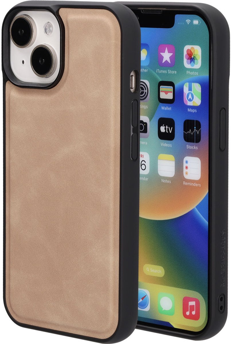 Mobiparts Classic Backcover geschikt voor Apple iPhone 15/14/13 Moonstone - Beige - MagSafe