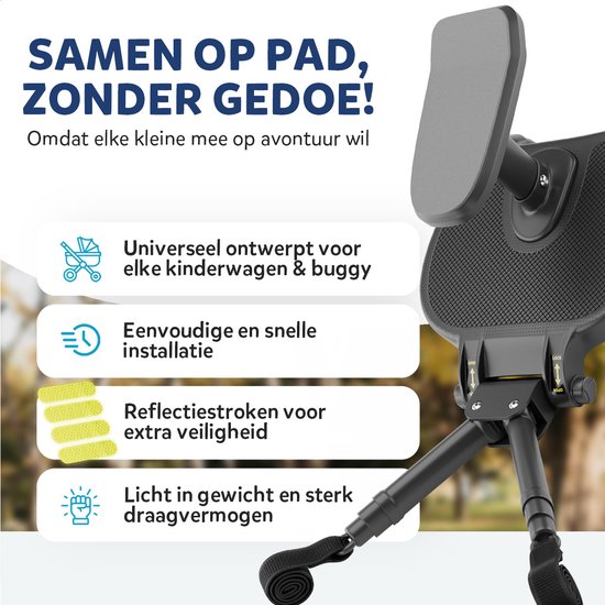 Treeplank voor kinderwagen, universeel, buggyboard met