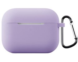 Telestore - hoesje geschikt voor AirPods Pro 3 soft case cover - paars - TPU hoesje Beschermhoes - AirPods Pro 3 Cover - AirPods pro 3 hoesje - Geschikt voor Apple AirPods Pro 3 - gel hoesje met sleutelhanger