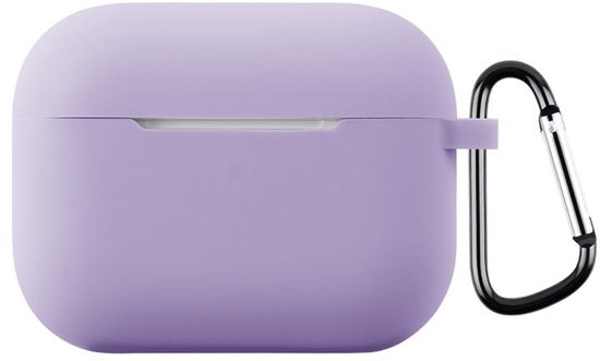 Telestore - hoesje geschikt voor AirPods Pro 3 soft case cover - paars - TPU hoesje Beschermhoes - AirPods Pro 3 Cover - AirPods pro 3 hoesje - Geschikt voor Apple AirPods Pro 3 - gel hoesje met sleutelhanger