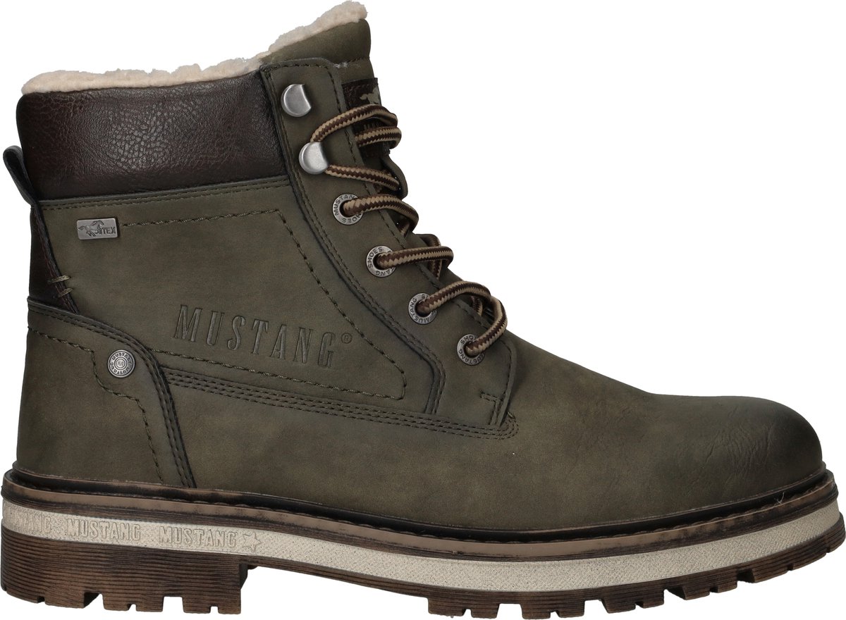 Mustang Veterschoenen Hoog Veterschoenen Hoog - Khaki - Maat 44