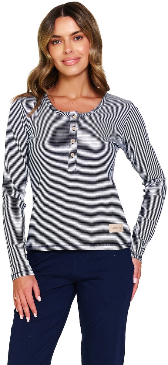 Doctor Nap Dames Pyjama Familie Gezin Matching Blackberry PM.7352 40 / Blauw