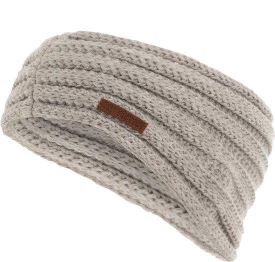 Bandeau tricoté pour femme Joy de Knit Factory - Bandeau pour cheveux - Cache-oreilles pour femme - Cache-tête pour femme - Bandeau d'hiver - Argile glacée - Taille unique