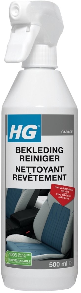 1 x HG Bekledingreiniger 500 ml - Bekleding Reinigen - Vlekken Verwijderen - Vuilafstotend - Auto Bekleding Reinigen - Caravan Bekleding Reinigen