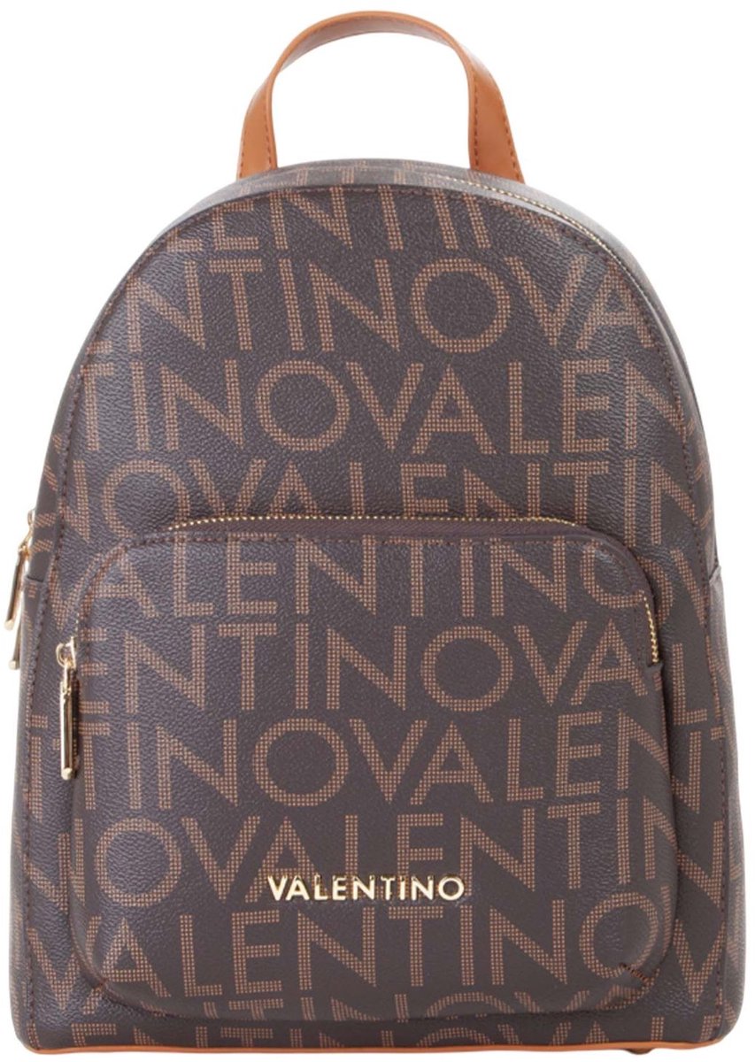 VALENTINO laptop rugzak rugzak met laptopvak Regina Re Backpack Moro / Naturale donkerbruin