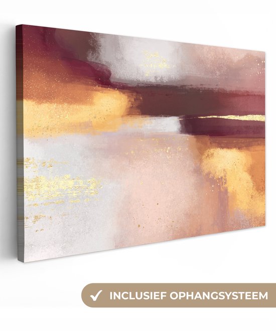 Peinture sur Toile Peinture - Abstrait - Pastel - 180x120 cm - Décoration murale XXL