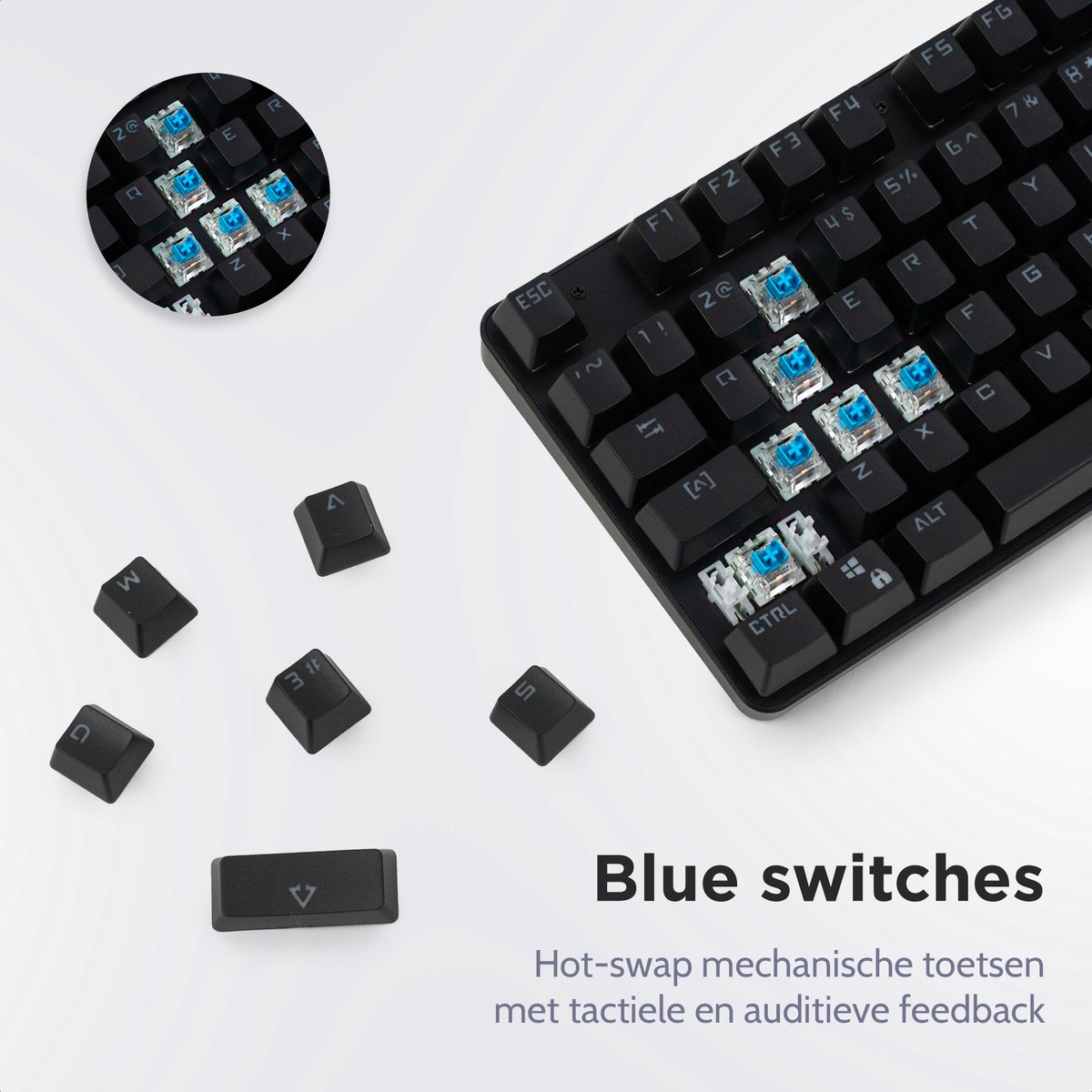 getcetera Mechanisch Gaming Toetsenbord - 104 Toetsen thumbnail 6