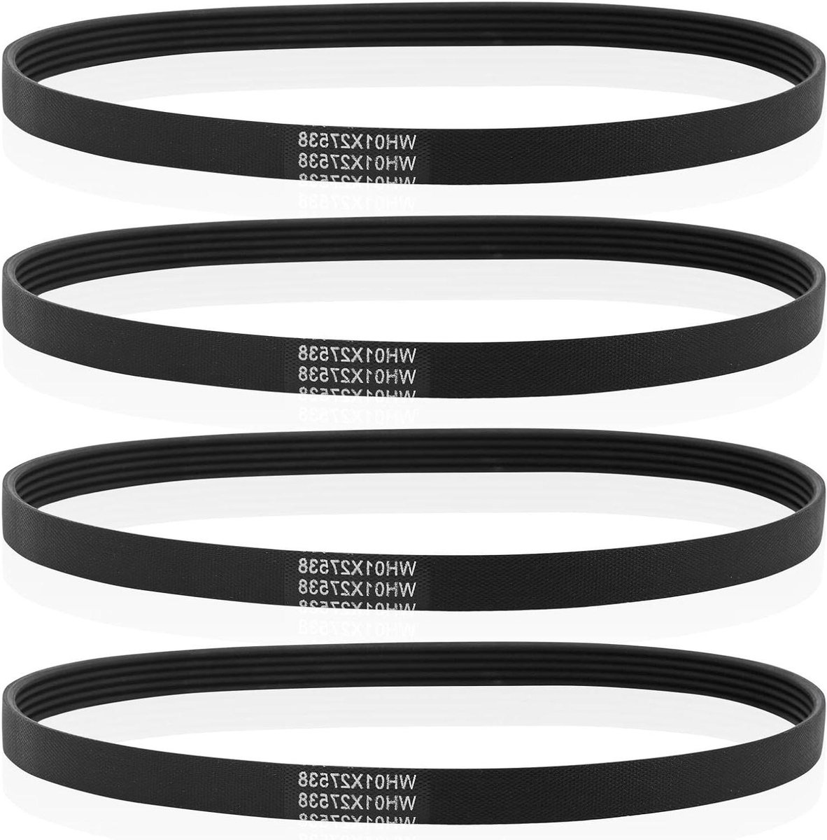 JHubers Goods - 4 Stuks Aandrijfriem voor Wasmachine, Rubber Vervangend Onderdeel, Compatibel met GE AP6328256 PS12299369
