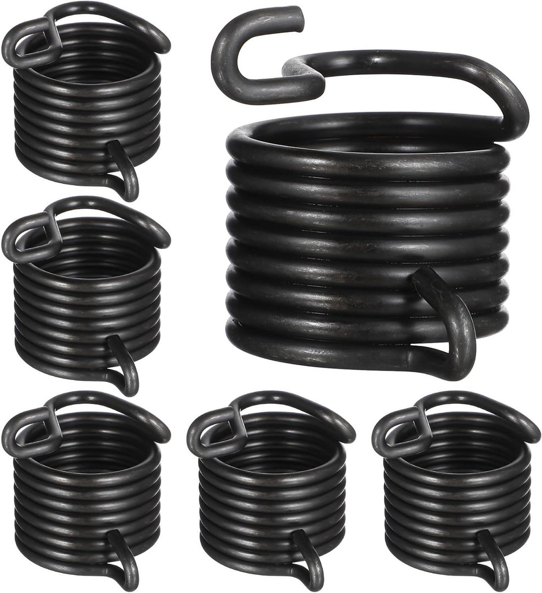 JHubers Goods - 6 Stuks Pneumatische Beitels Veerversnippering Gereedschap - Schop Hamers - Zwart - Beitel Vervanging - Accessoires