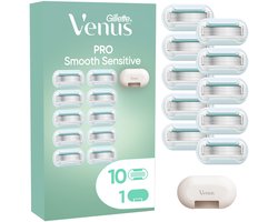 Gillette Venus Pro Smooth Sensitive - 10 Scheermesjes Voor Gevoelige Huid + Scheermes etui