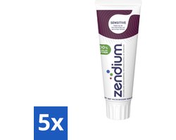 5 x Zendium Tandpasta Sensitive 75 ml - Gevoelige Tanden - Tandpasta - Natuurlijke Enzymen - Mondgezondheid - Fluoride