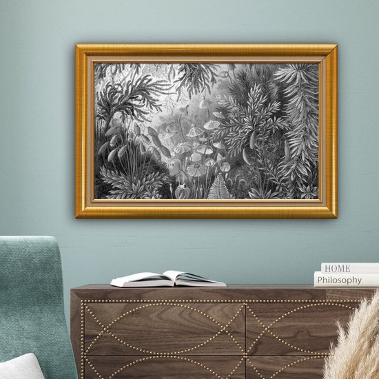 Oeuvre de Peinture sur Toile - Maîtres Anciens - Cadres - Or - 90x60 cm - Art Décoration murale