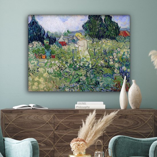 Peintures sur toile - Marguerite Gachet dans le jardin - Vincent van Gogh - 120x90 cm - Art Décoration murale