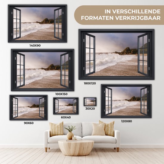 Peintures sur Toile See Through - Mer - Plage - 30x20 cm - Décoration murale