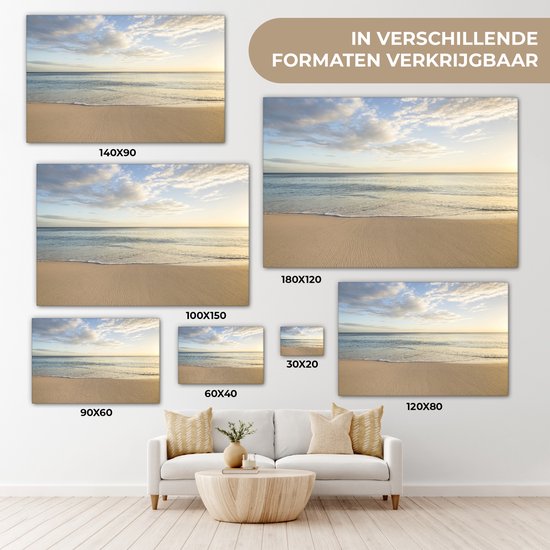 Peintures sur Toile Plage - Water - Nuages - 120x80 cm - Décoration murale