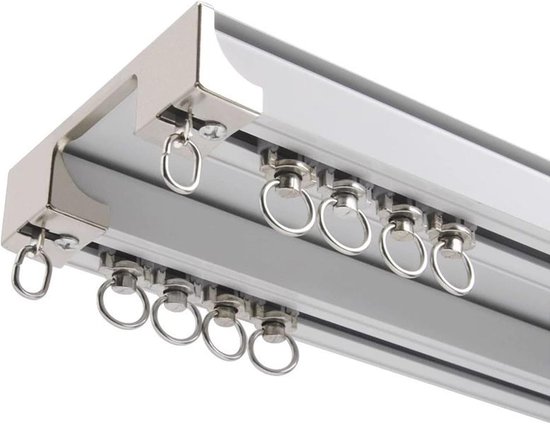 Plafondrail voor gordijnen buigbare flexibele gordijnrails, wandmontage rail 1 m tot 6,5 m aluminium rail voor woonkamer slaapkamer plafond douche- plafond rail