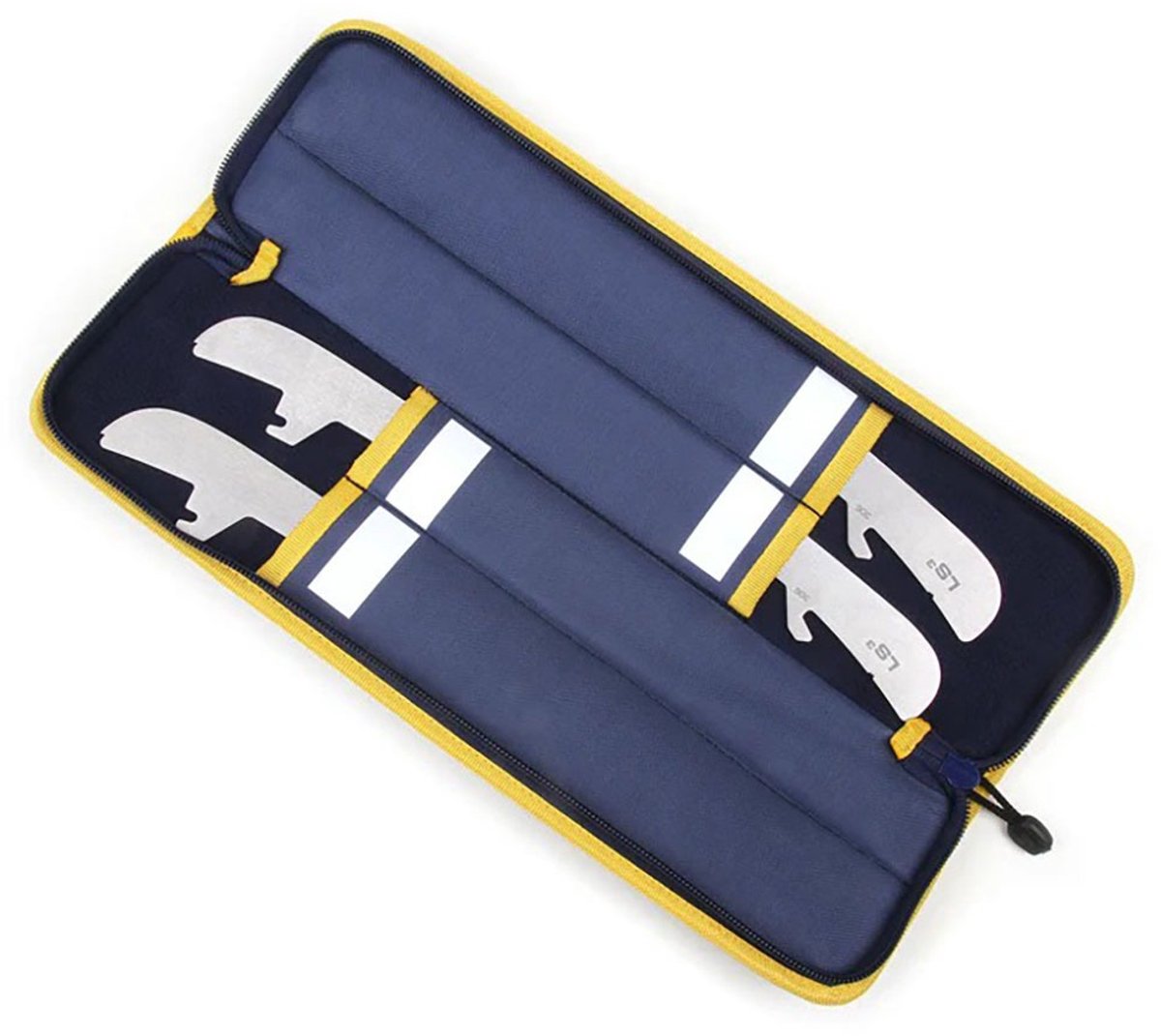 Howies Runner Bewaarhoes - 2 Paar IJzers - Naamlabel - Blauw/Geel